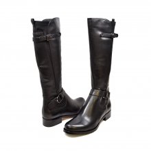 Solemani Abigail Casual Slim calf 13" Black Leather Boot