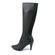 SoleMani Women's Ana Black Leather Narrow calf