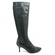 SoleMani Women's Rochelle  Black Leather X-Slim 12" Calf