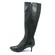 SoleMani Women's Rochelle  Black Leather X-Slim 12" Calf