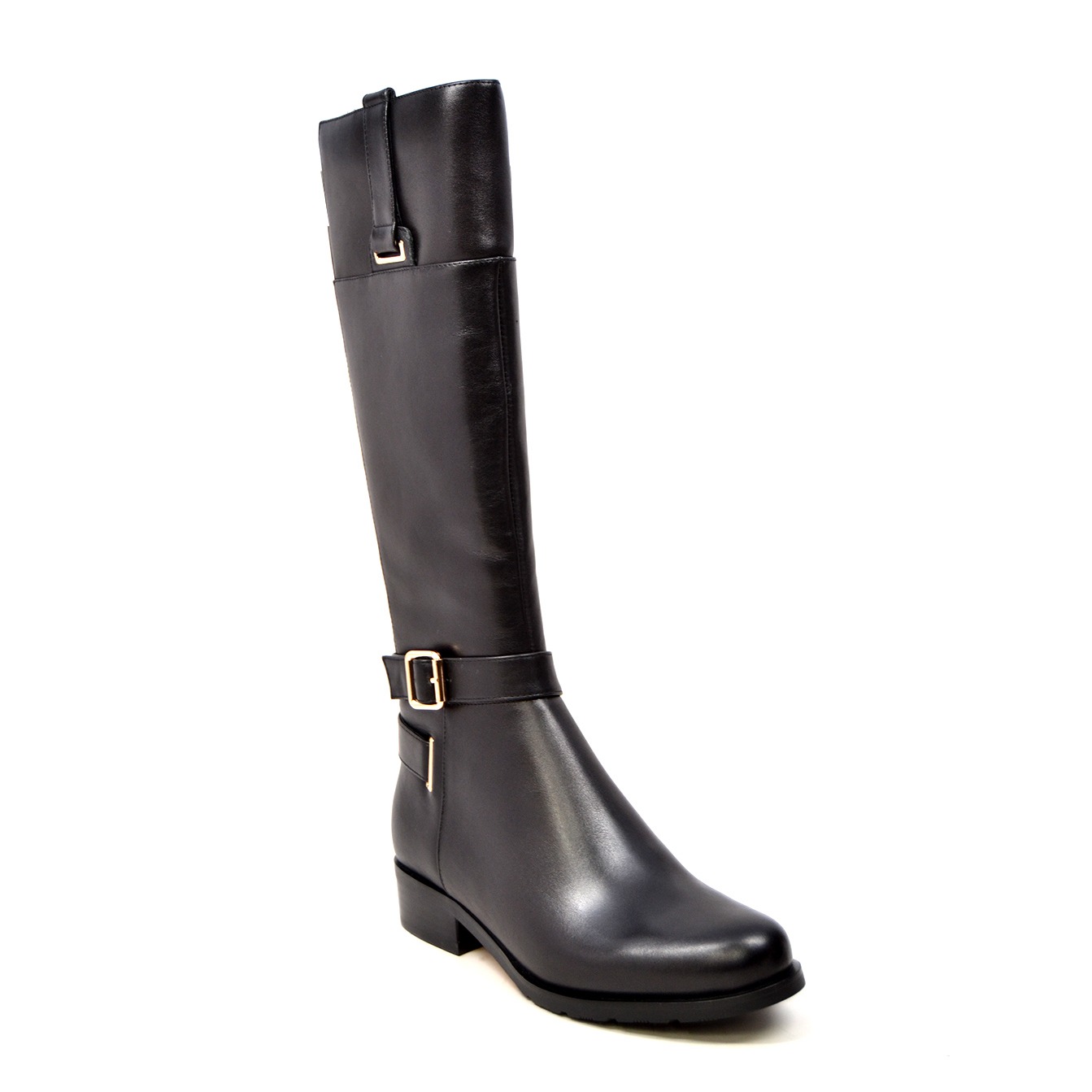 Solemani Women's Chastity Casual Slim calf Leather Riding Boot 