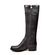 SoleMani Women's Gabi Extra Slim Calf 12"-13" Black Leather Boot