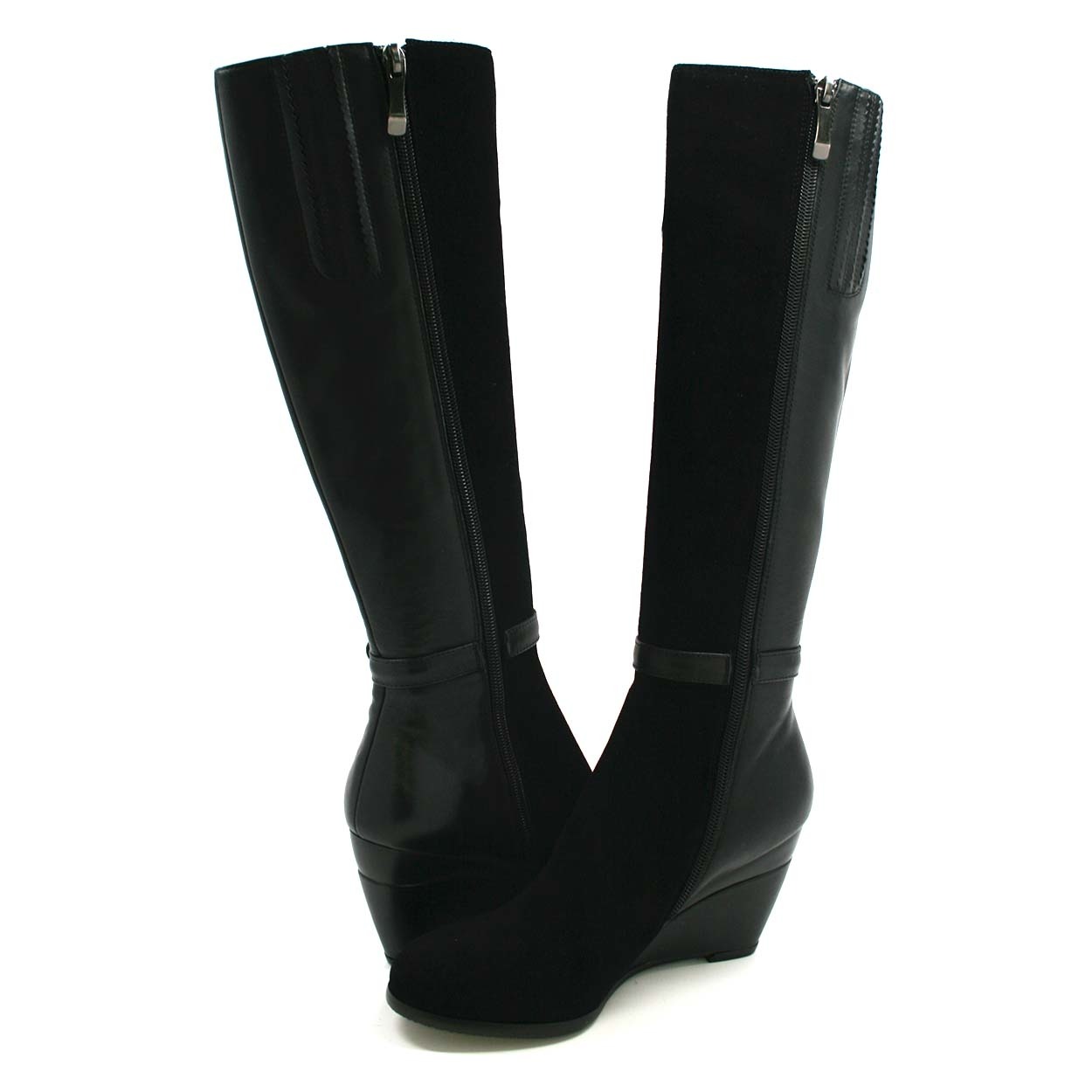 Ronit Black Leather Boot X-Slim Calf 