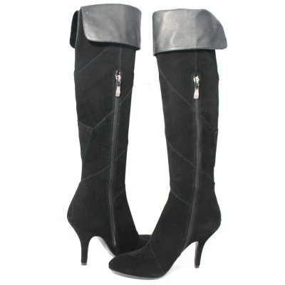 black stretch boots narrow calf