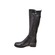 Solemani Abigail Casual  X-Slim 12"-13" Calf Black Leather Boot