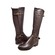 Solemani Abigail Casual  X-Slim 12"-13" Calf Brown Leather Boot
