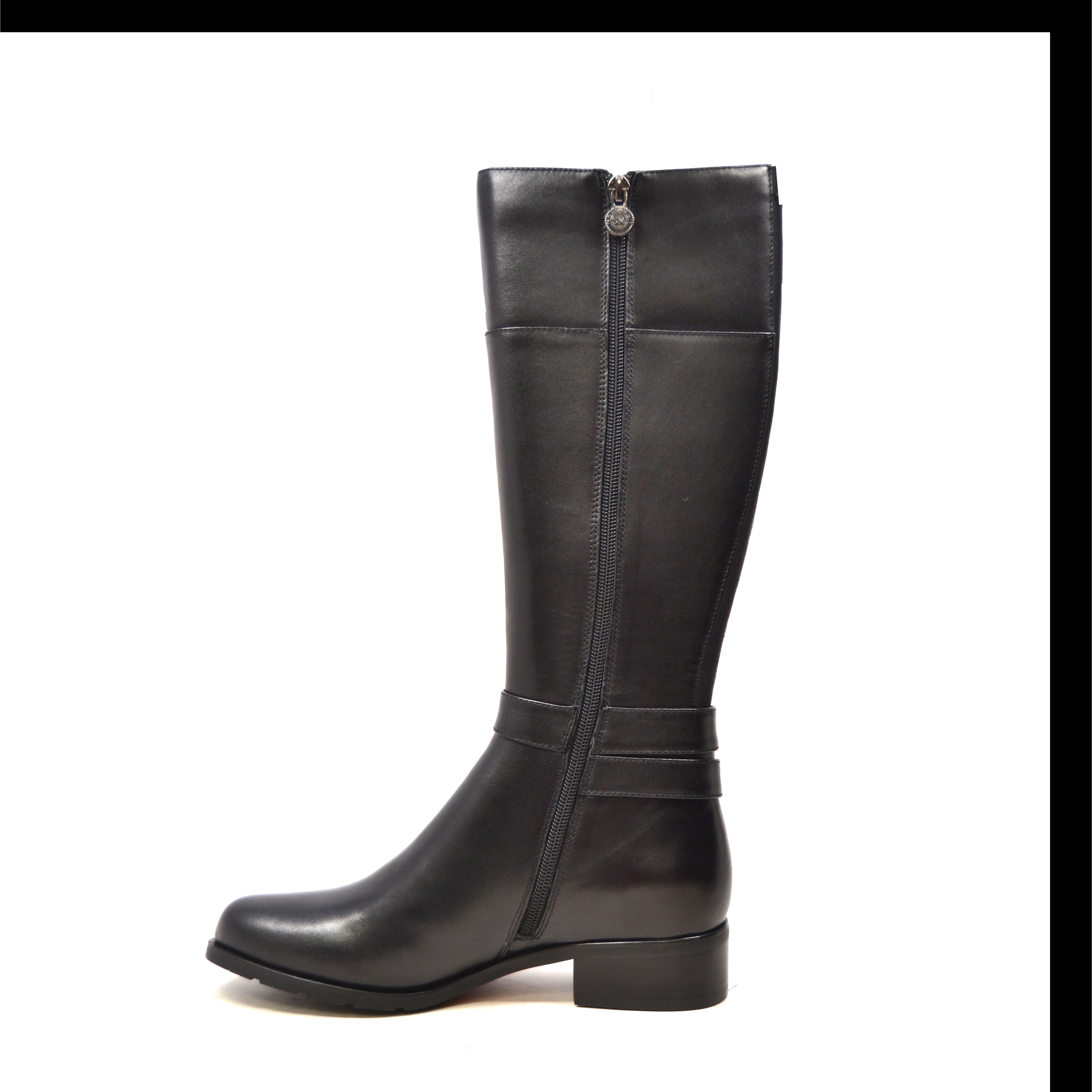 SoleMani Women's Gabi Slim 13 Calf Black Leather Boot [1444-20] - $179. ...