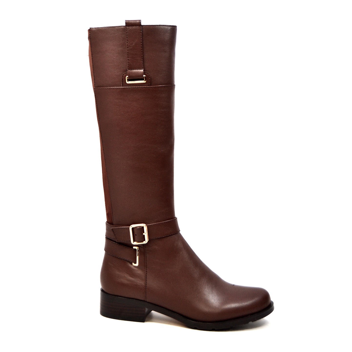 SoleMani Women's Gabi X-Slim 12-13 Calf Brown Leather Boot [1444-2 ...