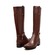 SoleMani Women's Gabi X-Slim 12"-13" Calf Brown Leather Boot