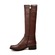 SoleMani Women's Gabi X-Slim 12"-13" Calf Brown Leather Boot