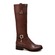 SoleMani Women's Gabi X-Slim 12"-13" Calf Brown Leather Boot