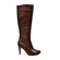 SoleMani Women's X-Slim Calf Paradise Brown Leather Boots