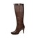 SoleMani Women's X-Slim Calf Paradise Brown Leather Boots