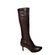 SoleMani Women's Rochelle Brown Leather X-Slim Calf