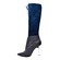 SoleMani Women's French Navy Leather and Suede Narrow calf