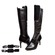 SoleMani Women's "Lucky" Black Leather Narrow calf