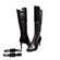 SoleMani Women's "Lucky" Black Leather Narrow calf