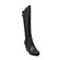 SoleMani Women's "Tally" Black Leather X-Slim Calf