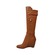 SoleMani Women's "Tally" Cognac Leather X-Slim calf