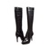 SoleMani Women's Lily Extra Slim 12.5"-13" Calf Black Leather