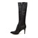 SoleMani Women's Lily Extra Slim 12.5"-13" Calf Black Leather