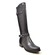 SoleMani Women's Valentino Slim 13" Calf Black Leather Boot