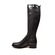 SoleMani Women's Venetian Slim Calf Boot  13" Black Leather