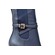 SoleMani Women's Noosh Navy Leather Slim Calf 13"