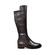 Solemani "Zipporah" Casual Slim Calf 13"  Black Leather Boot