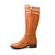SoleMani Women's Valentino Extra Slim Calf Cognac Leather Boot