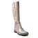 SoleMani Women's Gabi Slim Calf Boot  13" Gray Leather