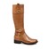 SoleMani Women's Gabi Slim 13" Calf Cognac Leather Boot