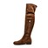 SoleMani Women's Landers Brown Suede Narrow Calf 13"