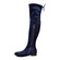 SoleMani Women's Landers Navy Suede Narrow Calf 13"