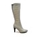 SoleMani Women's Paradise Gray Leather Boots X-Slim Calf