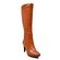 SoleMani Women's Paradise Cognac Leather Boots X-Slim Calf