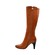 SoleMani Women's Paradise Cognac Leather Boots X-Slim Calf