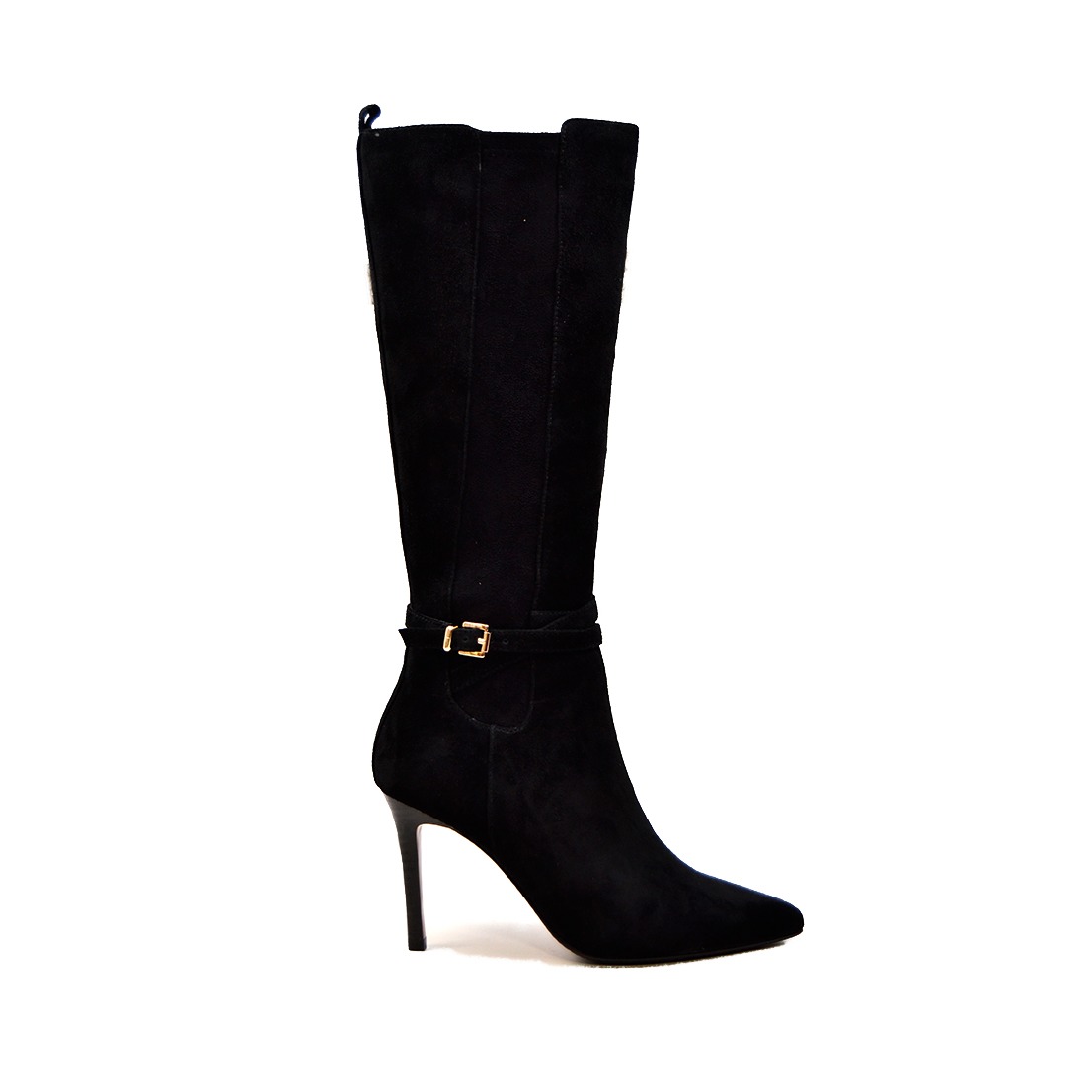 SoleMani Women's Noosh Black Suede Slim Calf 13' [151-15] - $189.95 ...