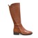 SoleMani Women's Trendy Cognac Leather/Su Slim CALF Boot 13-14"