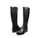 SoleMani Women's Venetian Super Slim Calf Boot Black Leather
