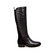 SoleMani Women's Trendy Super Slim Calf  Black Leather