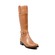 SoleMani Women Gabi Extra Slim 12"-13" Calf Cognac Leather Boot